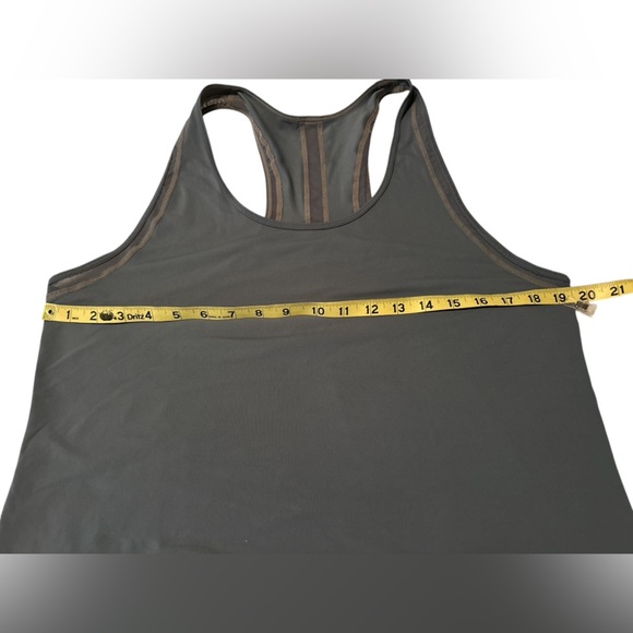 Athleta Blueish Gray Fitted Tank Top Racerback Sz XL - Picture 5 of 5